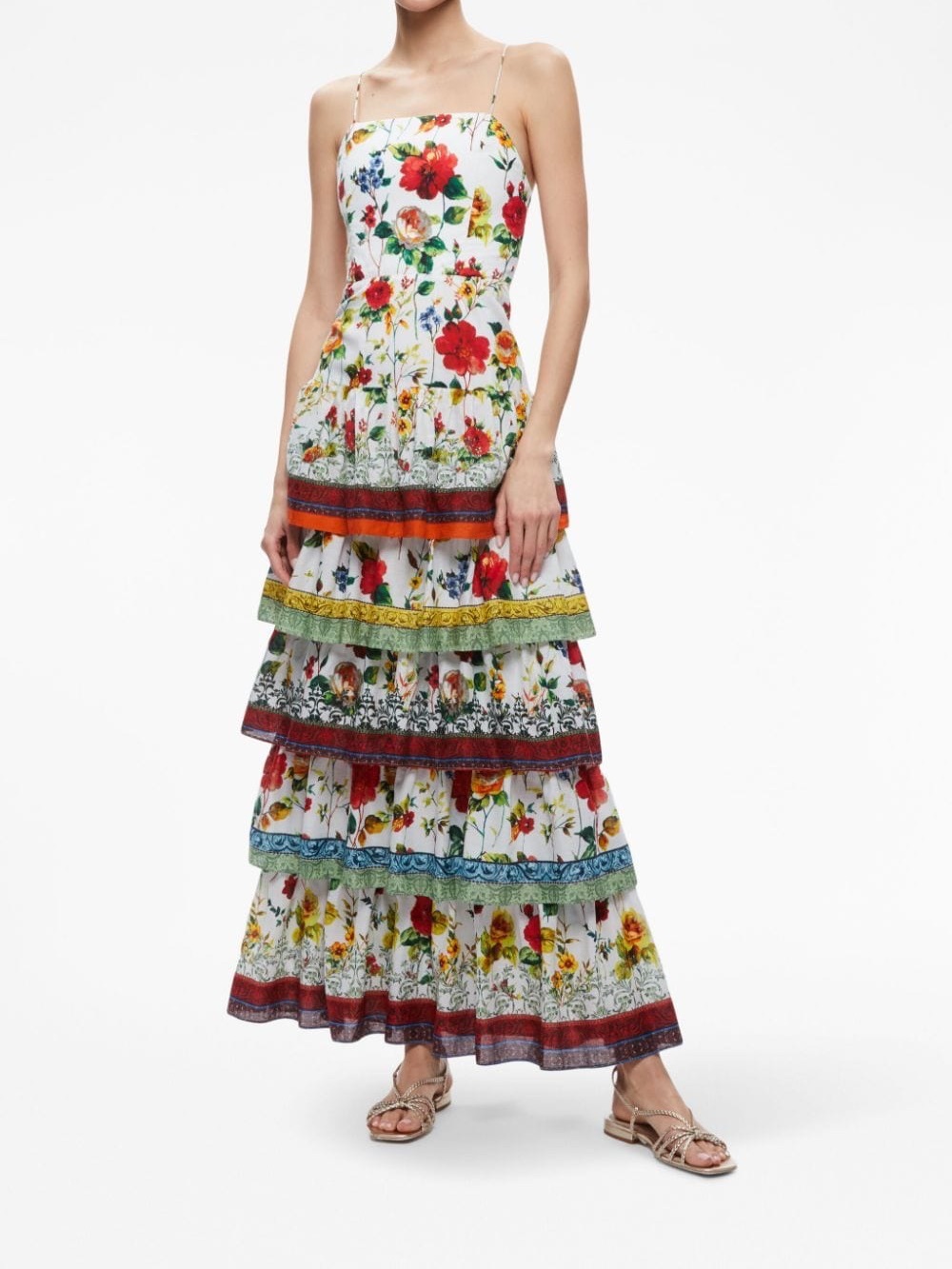 Alice + Olivia Floral Tiered Maxi Dress-NWT
